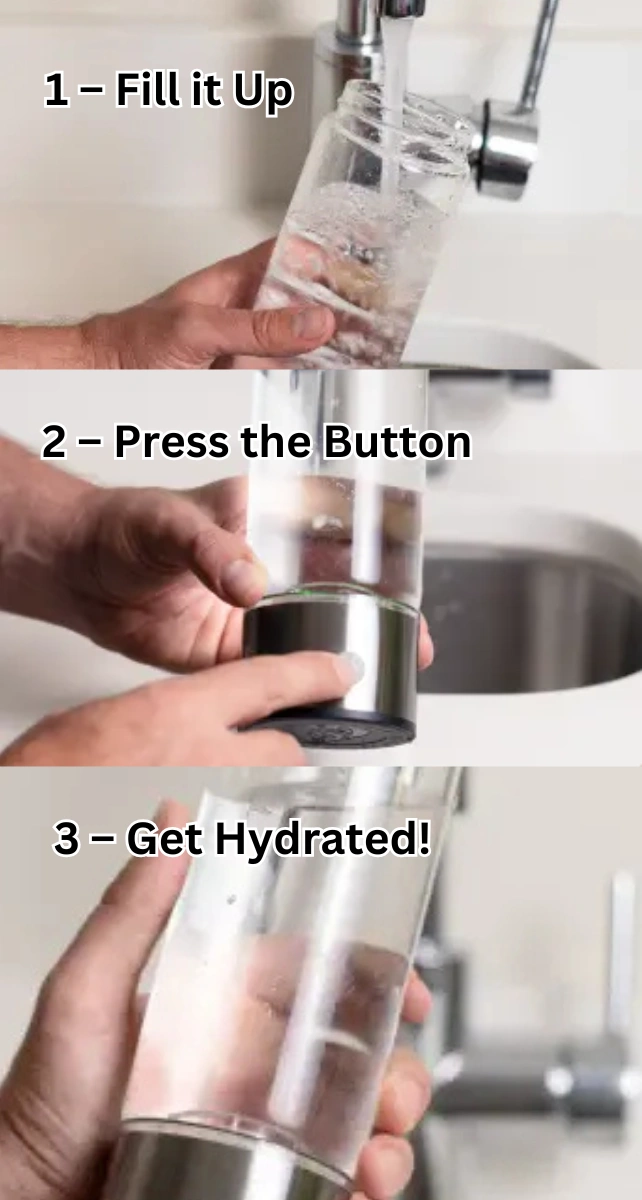 how to use H2Next Hydrogen Water Bottle